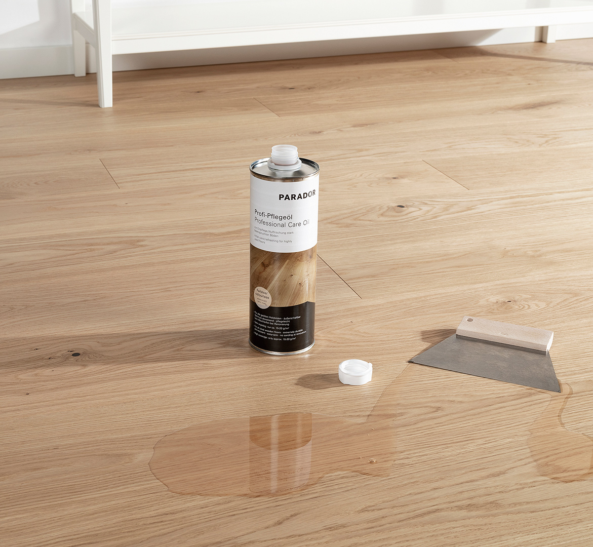 Professional care oil colourless for real wood flooring